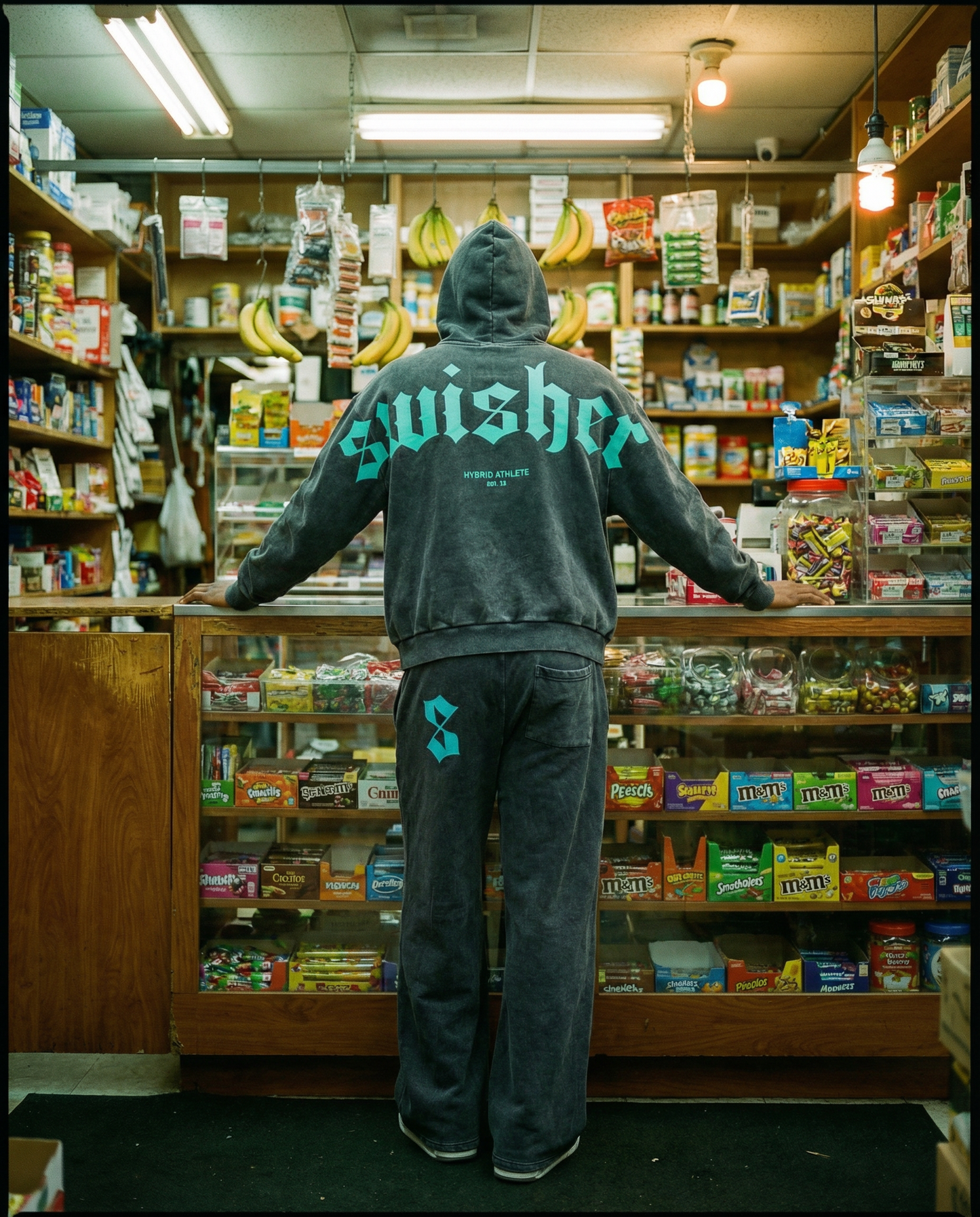 hybrid athlete track pants (ACIDWASH)