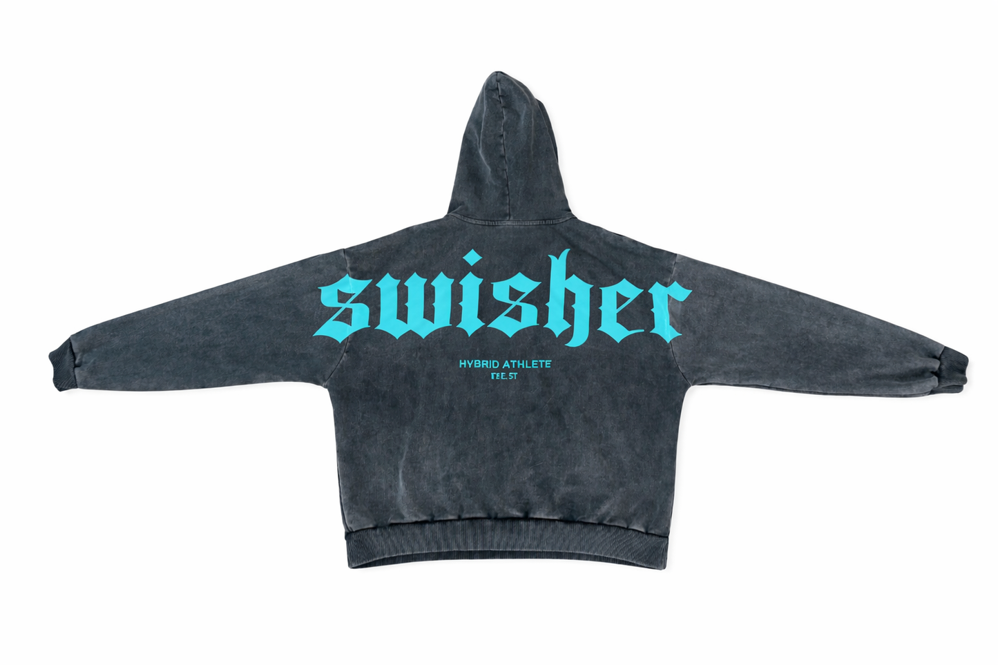 Hybrid athlete acid wash hoodie